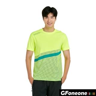 【GFoneone】台灣製造痧痧么瘦T恤 吸濕排汗-FIR能量-黃色(運動T恤)