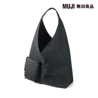 【MUJI 無印良品】撥水加工聚酯纖維單肩側背包(共3色)