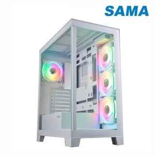 【SAMA 先馬】元境界 ATX電腦機殼(白色/支援背插式ATX)