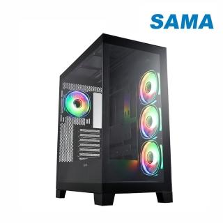 【SAMA 先馬】元境界 ATX 電腦機殼(黑色/支援背插式ATX)