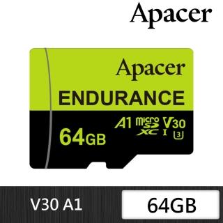 【Apacer 宇瞻】64G High Endurance microSDHC V30 A1 高效耐用記憶卡(U3)