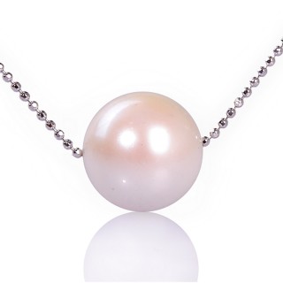 【小樂珠寶】最高級日本海水珠天然珍珠項鍊(母親節海水正圓AKOYA白裡透粉)