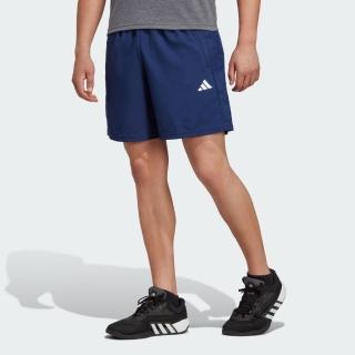 【adidas 愛迪達】ESSENTIALS 運動短褲(IC6977 男款運動褲 專業運動訓練短褲 吸濕排汗 藍)