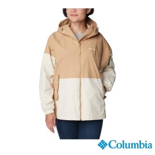 【Columbia 哥倫比亞】女款-Columbia Park防潑水風衣外套-卡其(UWR18960KI/IS)