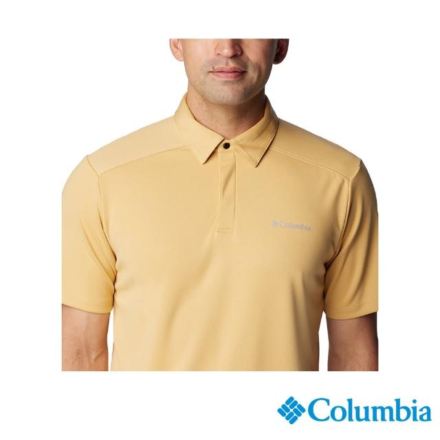 【Columbia 哥倫比亞】男款-Black Mesa涼感快排短袖POLO衫-黃色(UAO34670YL/IS)