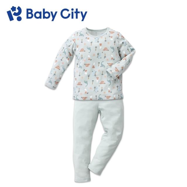 【BabyCity娃娃城 官方直營】美棉長袖套裝-侏儸紀恐龍(110-130cm)