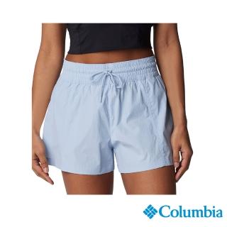 【Columbia 哥倫比亞】女款-Boundless Trek防潑短褲-晴空藍(UAL45140HO/IS)