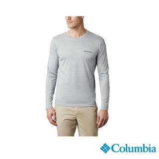 【Columbia 哥倫比亞 官方旗艦】男款-Zero Rules涼感快排長袖上衣-花灰色 -(UAE60830HG/IS)