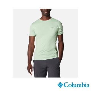 【Columbia 哥倫比亞】男款-Zero Rules涼感快排短袖上衣-嫩綠色(UAE60840LM/IS)