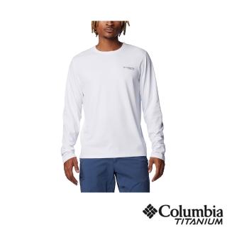 【Columbia 哥倫比亞】男款-鈦 Summit Valley超防曬UPF50快排長袖上衣-白色(UAE81790WT/IS)