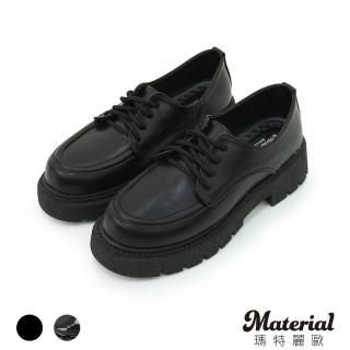 【MATERIAL 瑪特麗歐】女鞋 樂福鞋 MIT綁帶厚底樂福鞋 T53010(樂福鞋)