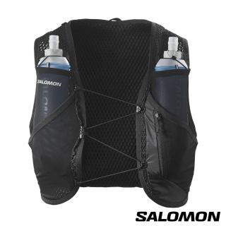 【salomon官方直營】ACTIVE SKIN 8 水袋背包組(黑/金屬灰)