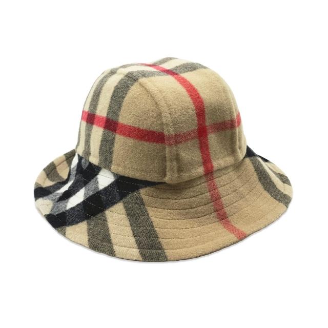 【BURBERRY 巴寶莉】經典格紋純羊毛漁夫帽(80591231003)