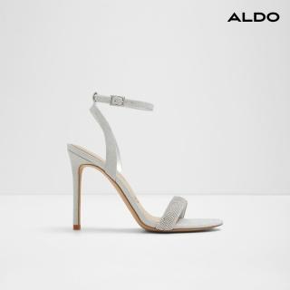 【ALDO】PERLEA-時尚一字帶涼跟鞋-女鞋(銀色)