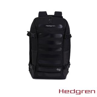 【Hedgren】COMBY SS系列 RFID防盜 M Size 15.6吋 附雨套 旅行後背包(黑色)