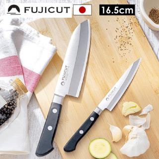 【FUJICUT】日本製不鏽鋼三德廚刀 16.5cm 燕三條(日本菜刀 不鏽鋼刃物鋼 萬用廚刀)