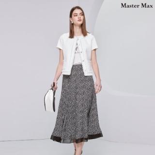 【Master Max】鬆緊腰頭下擺拼接雪紡長裙(8412001)