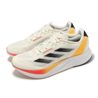 【adidas 愛迪達】慢跑鞋 Duramo Speed M 男鞋 米白 橘 緩衝 回彈 輕量 慢跑鞋 愛迪達(IE5477)