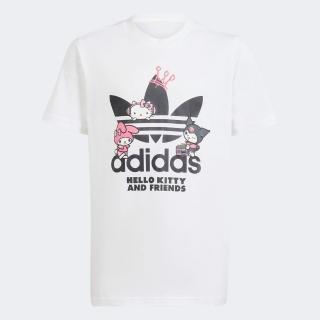 【adidas 愛迪達】ORIGINALS X HELLO KITTY 短袖T恤(IT7920 大童/女童 白)