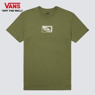 【VANS 官方旗艦】Tech Box 男女款軍綠色短袖T恤