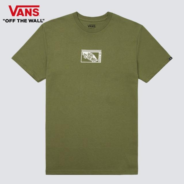【VANS 官方旗艦】Tech Box 男女款軍綠色短袖T恤