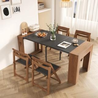 【XYG】伸縮餐桌家用小戶型隱形桌子(餐桌/茶几)