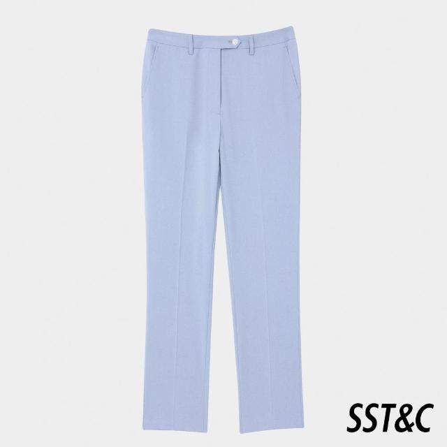 【SST&C 新品８５折】霧藍色合身版西裝褲7262404003