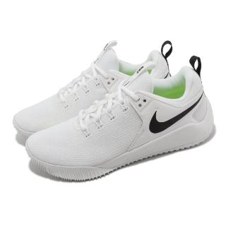 【NIKE 耐吉】排球鞋 Wmns Zoom Hyperace 2 女鞋 白 緩震 支撐 排羽球 運動鞋(AA0286-100)