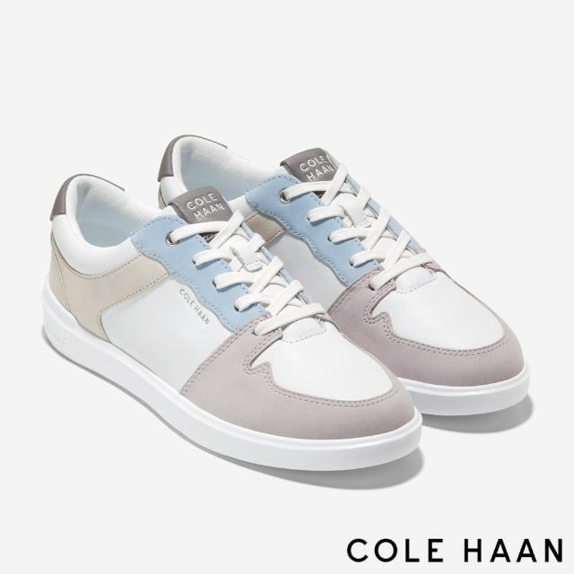 【Cole Haan】GRAND CROSSCOURT MODERN TENNIS SNEAKER 輕量休閒女鞋(白/藍鈴花-W26664)