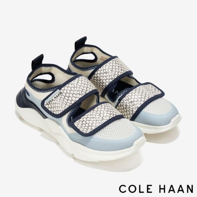 【Cole Haan】ZG RADIANT SPORT SANDAL 輕量運動女涼鞋(白/英國藍-W27782)
