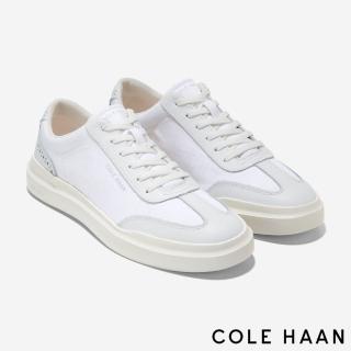 【Cole Haan】GP RALLY CANVAS T-TOE SNEAKER 帆布休閒運動男鞋(白色/麂皮-C37232)
