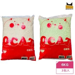 【國際貓家】Q CAT 豆腐砂-6KG/三包組(高CP推薦多貓家庭使用)