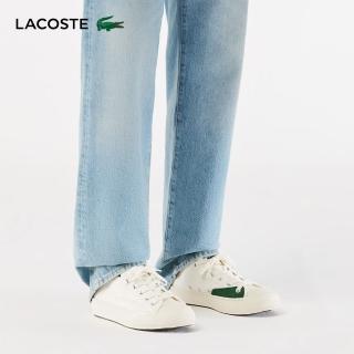 【LACOSTE】男鞋-後場 2.0 運動休閒鞋(白色)