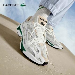 【LACOSTE】男鞋-L003 2K24 運動休閒鞋(白/綠色)