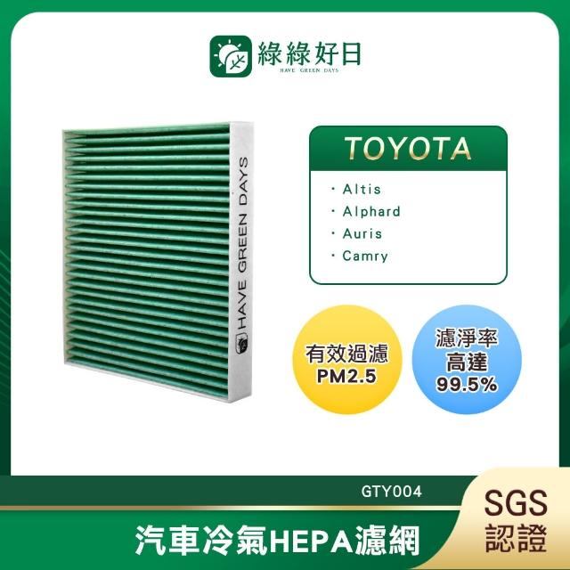 【綠綠好日】適用 TOYOTA 豐田 Crown 2023~  汽車冷氣濾網 HEPA濾網 GTY004 單入組