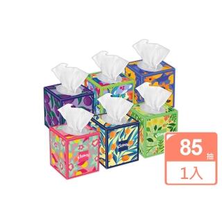 【美國 Kleenex】三層頂級柔嫩盒裝面紙 85抽/盒(花色隨機出貨)