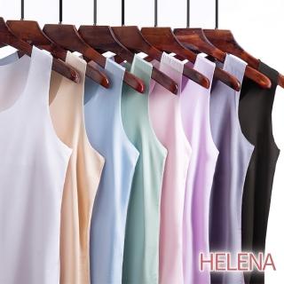 【HELENA】薄款冰絲無痕背心(女裝 上衣 涼感 睡衣 衣服 運動背心 運動上衣 A148)
