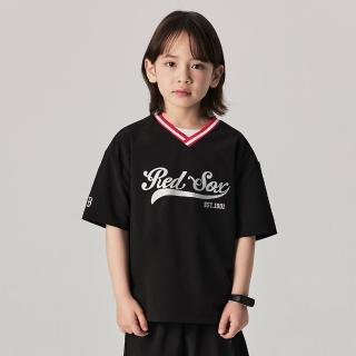 【MLB】童裝 短袖T恤 波士頓紅襪隊(7ATSV0743-43BKS)