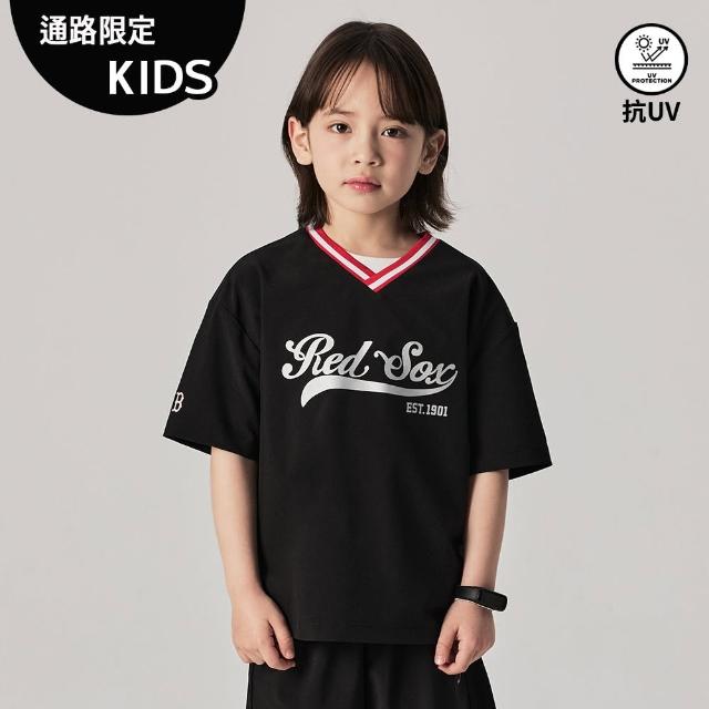 【MLB】童裝 短袖T恤 波士頓紅襪隊(7ATSV0743-43BKS)