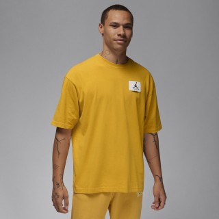 【NIKE 耐吉】短袖 上衣 T恤 運動 休閒 男 女 AS M J FLT ESS WSH OVSZ SS CRW 黃色(DZ0605752)