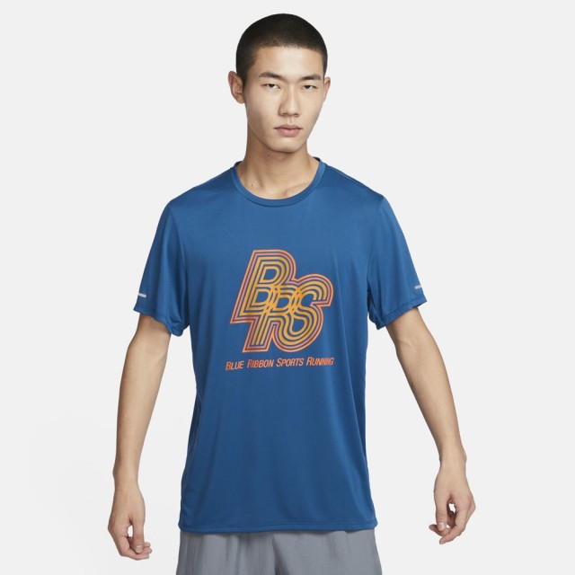 【NIKE 耐吉】短袖 上衣 T恤 運動 休閒 男 女 AS M NK RUN ENERGY RISE 365 SS 藍色(FN3295476)