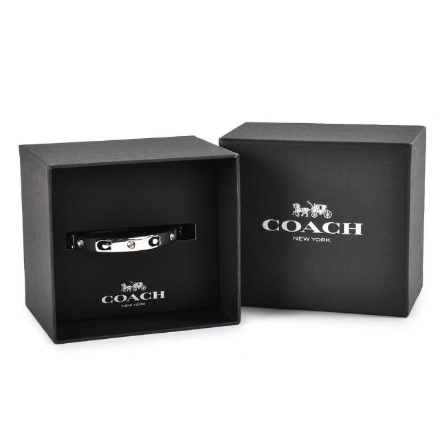 【COACH】經典滿版鏤空C LOGO亮鑽手環禮盒(-銀)