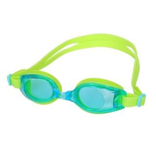 【MIZUNO 美津濃】SWIM 兒童泳鏡-台灣製 抗UV 防霧 蛙鏡 游泳 戲水 芥末綠(N3TFB59500-23)