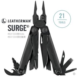 【Leatherman】SURGE #831333 黑色工具鉗(附黑色Molle尼龍套)