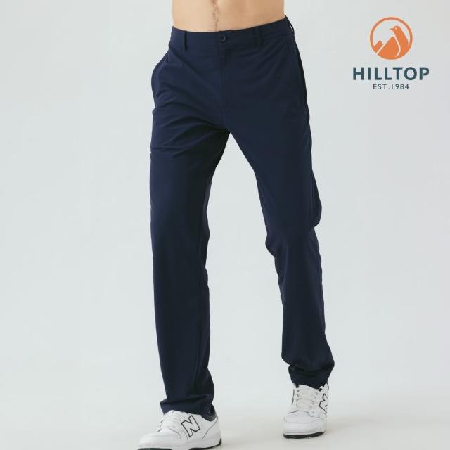 【Hilltop 山頂鳥】HILLTOP山頂鳥 抗UV吸濕快乾彈性長褲 可收納 男款 深藍｜PS07XMF9ECE0