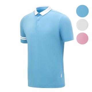 【HONMA 本間高爾夫】男款撞色膠條POLO衫 日本高爾夫專業品牌(白色、淺粉、藍色任選HMJC707R102)