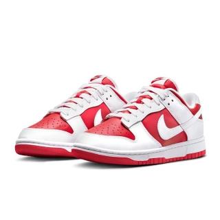【NIKE 耐吉】休閒鞋 Nike Dunk Low University Red 反轉白紅 大學紅白 男鞋 運動鞋(DD1391-600)