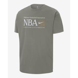【NIKE 耐吉】短袖 上衣 T恤 運動 休閒 男 女 AS NBA M NK SS M90 CC TEE N31 暗泥灰(FQ6524053)