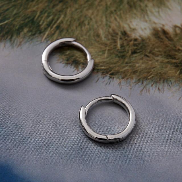 【Olivia Yao Jewellery】925純銀10mm圈型耳環(CLASSIC Collectionn)