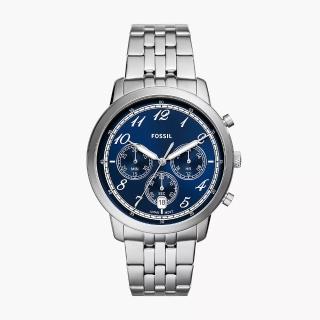 【FOSSIL】Neutra 三眼計時不鏽鋼腕錶 44MM(FS6025)